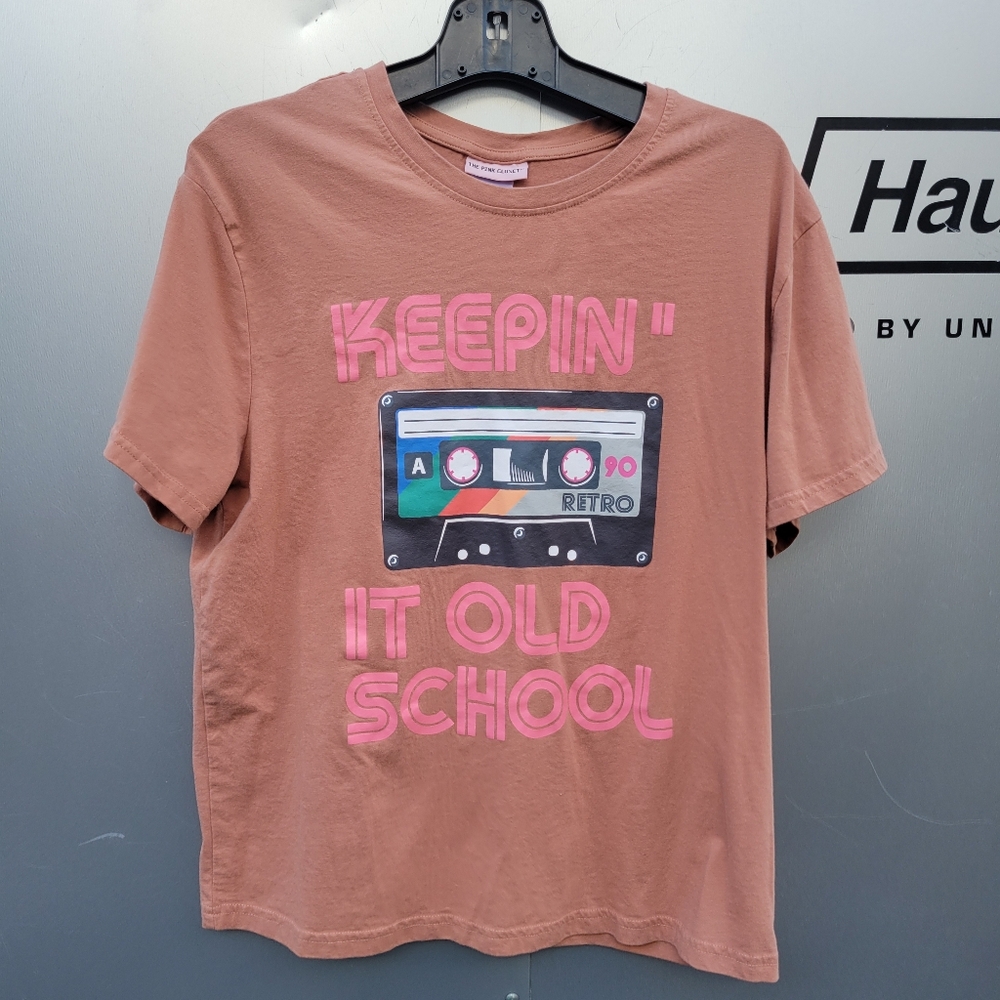 Keeping It Old School Ladies T-shirt Size Large.